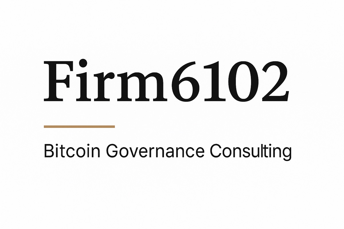 Firm6102 — Bitcoin Governance Consulting | Institutional Bitcoin  Inheritance Planning